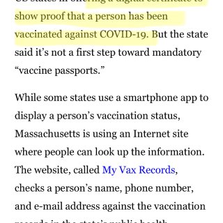 新的疫苗接种证明网站...