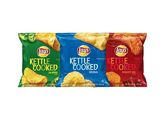 Lays Kettle Cooked薯片三种口味40包装