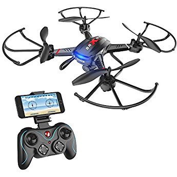 Holy Stone F181C RC Quadcopter Drone with HD Camera RTF 4 Channel 2.4GHz 6-Gyro with Altitude Hold Function,Headless Mode and One Key Return Home, Color Black高清四轴遥控无人机