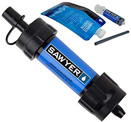 Amazon.com : Sawyer Products SP128 MINI Water Filtration System, Single, Blue : Camping Water Filters : Sports & Outdoors小型水质过滤器，户外饮水