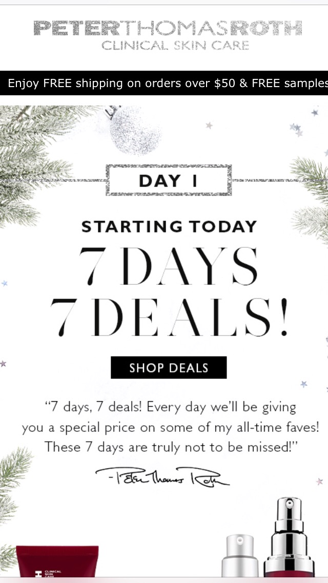 7 Days of Deals - Peter Thomas Roth Clinical Skin Care