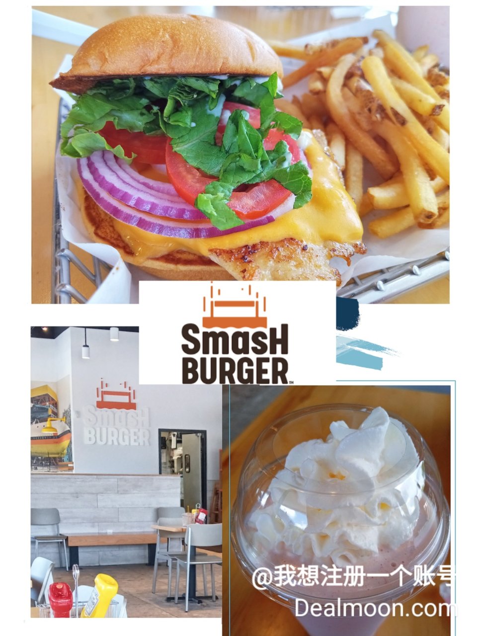 SmashBurger有好吃的汉堡，奶昔...