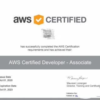 北美程序员证书AWS Developer...