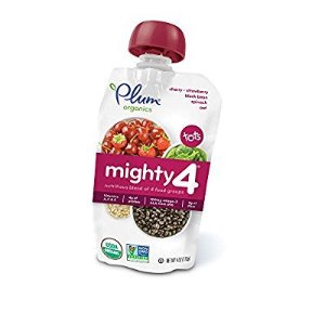 Plum Organics Mighty 4, Organic Toddler Food,  4.0 ounce pouch (Pack of 12)