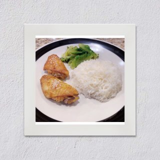 芝麻｜蜂蜜鸡翅🥬生菜米饭🍚｜一盘只有30...