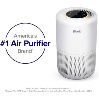 levoit,Amazon 亚马逊,LEVOIT Smart WiFi Air Purifier for Home, Alexa Enabled H13 True HEPA Filter for Allergies, Pets, Smokers, Smoke, Dust, Pollen, 24dB Quiet Air Cleaner for Bedroom with Display Off Design, Core 200S: Home & Kitchen