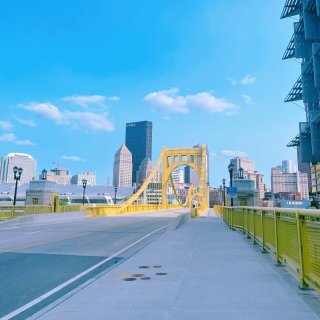 匹兹堡 / Downtown的黄色大桥们...