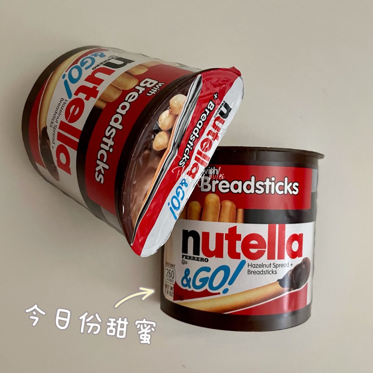 Nutella and Go 榛子口味巧克力酱+手指饼干 12杯