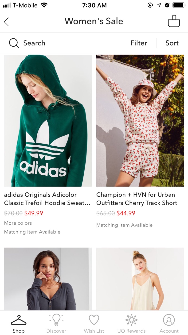 UO折扣区额外七折，阿迪champion最火卫衣 Sale Items in Women's Clothing | Urban Outfitters