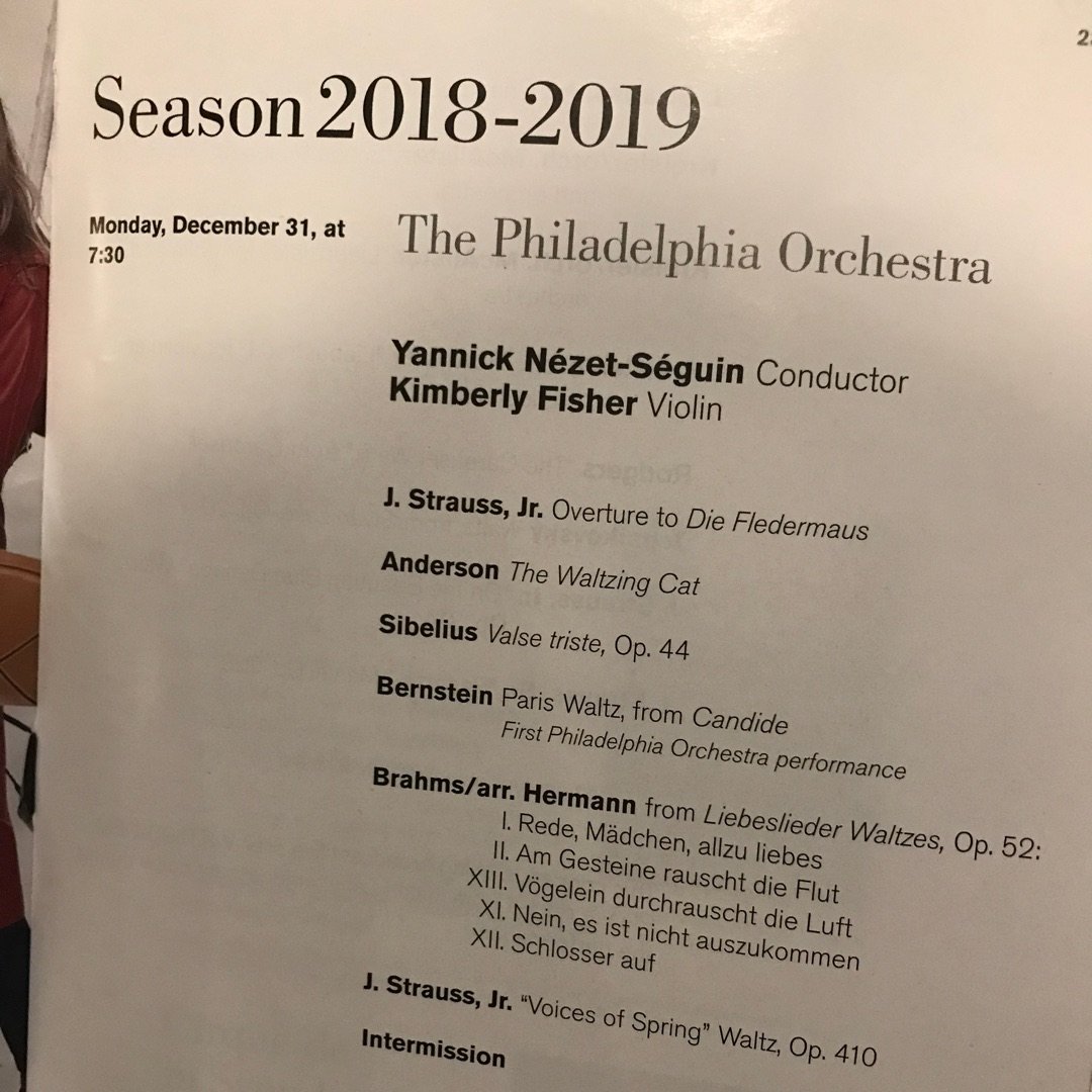 费城交响乐团跨年音乐会...