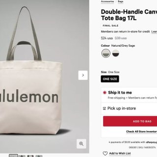 Lululemon好價的配件特價：包包、...