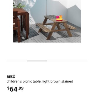 Ikea儿童户外野餐桌翻新...