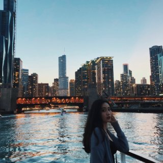 芝加哥美到掉渣的夕阳游湖体验🌇...