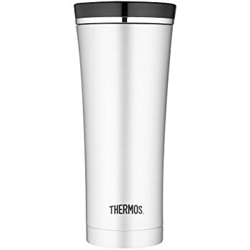 Amazon.com: Thermos 16 Ounce Vacuum Insulated Travel Mug, Steel/Black: Travel Mugs: Kitchen & Dining