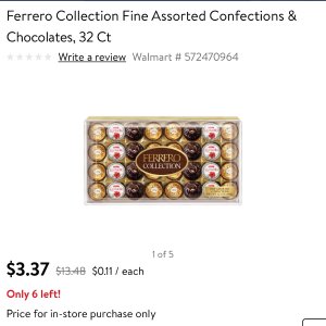 2.5折拿下Ferrero Rocher 费列罗巧克力礼盒装
