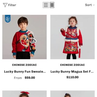 中国风儿童女装...