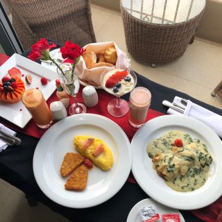 Cancun酒店里的墨西哥菜🌮和浪漫早餐...