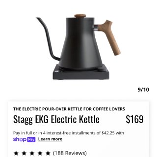 Stagg EKG Electric Kettle – Fellow
