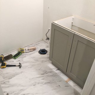 DIY remodel卫生间