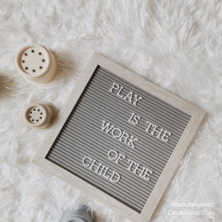 Letter Board by Crystal Lemon, Felt Letter Board, 10x10 Inches, Changeable Wooden Message Board Sign, Wood Frame, Wall Mount, Free Standing(Gray) : Office Products,50
