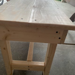 DIY餐桌凳雏形😉...