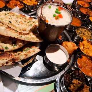 Naan,Thali,美食,印度菜,印度美食