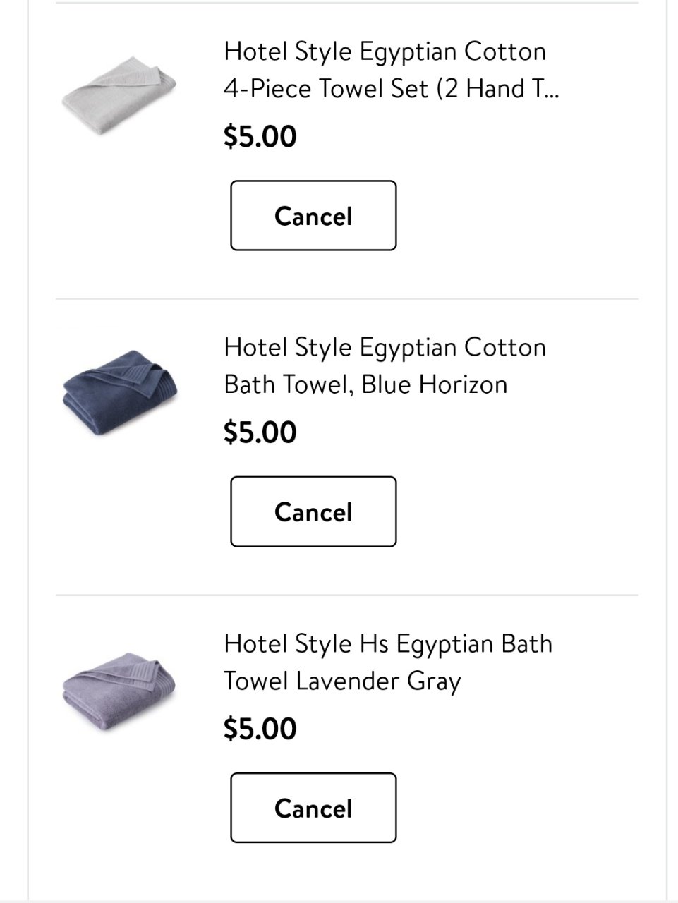 Hotel Style Egyptian Cotton 4-Piece Towe