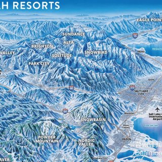 翻到盐湖城Alta滑雪照片，我想去滑雪！...