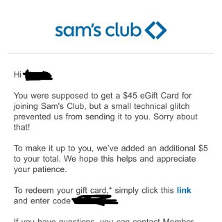 Sams Club送钱😅