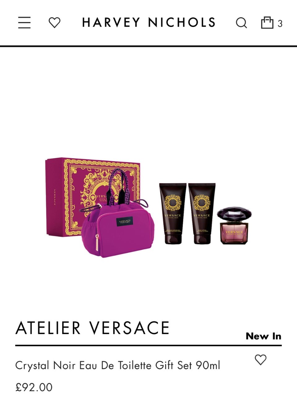 Versace这套香水礼盒有亿点点心动...