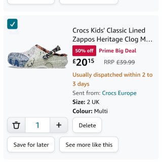 逢deal必买的crocs...