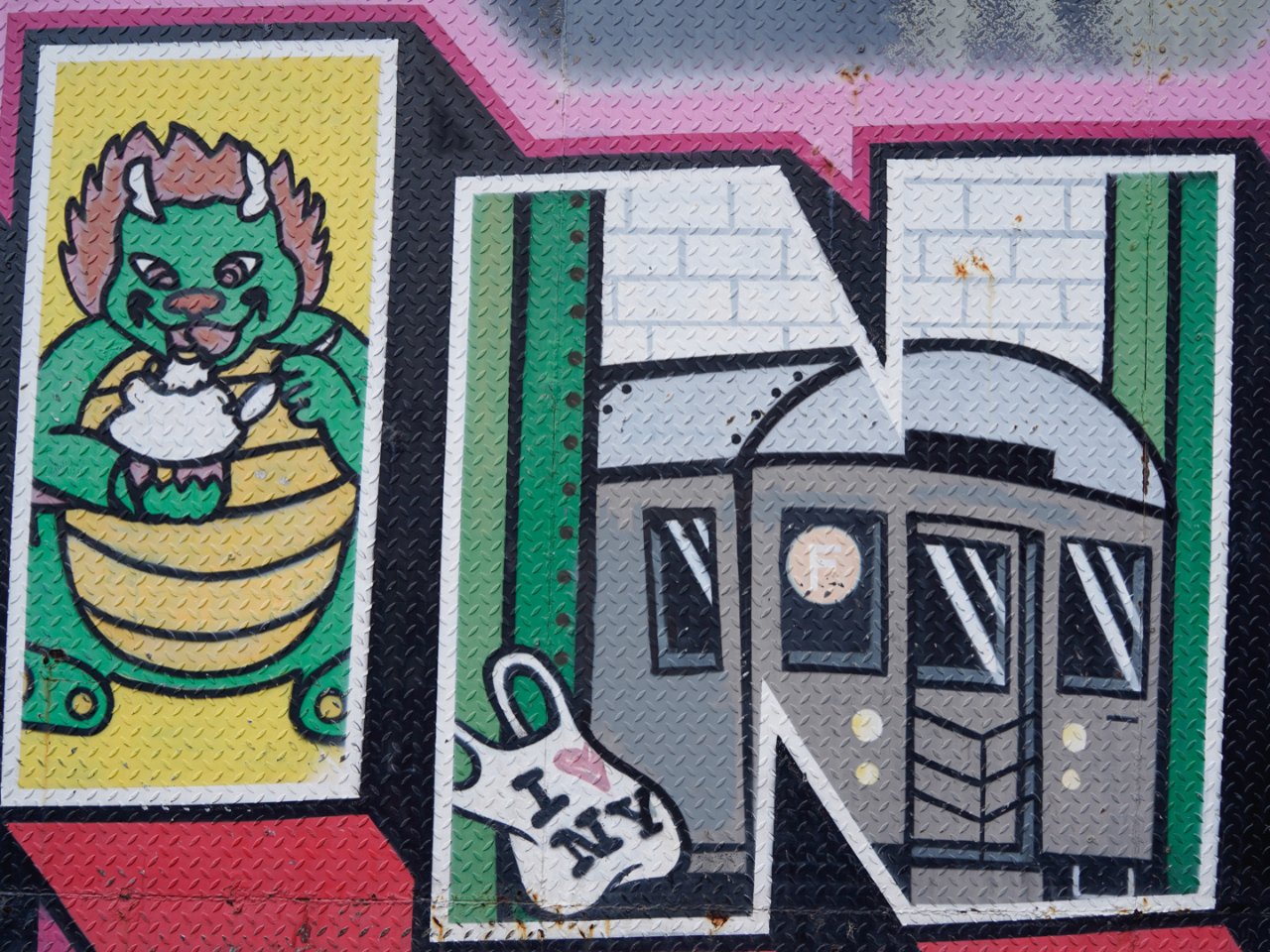 探索纽约｜曼岛唐人街旁的超可爱街道涂鸦墙...