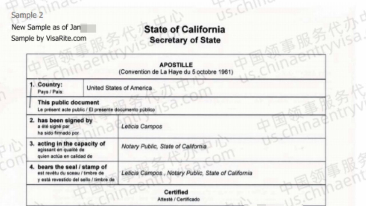 加州出生纸如何申请州务卿认证