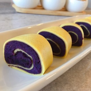 ✨低卡高纤维 | 紫薯蛋黄卷✨...