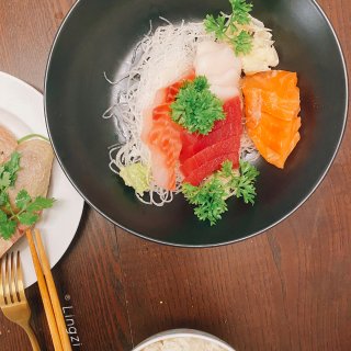 燃夏晚餐—在家吃sashimi刺身啦🌈...