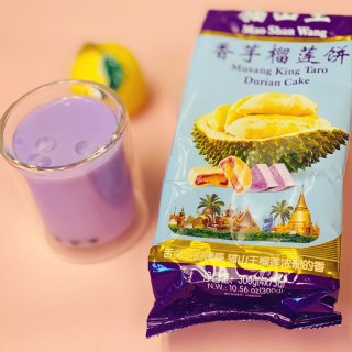 亚米零食推荐：猫山王-香芋榴莲饼👏...