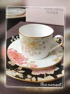 *五月晒货挑战#12* 西式餐茶器皿上的花朵(2)_菊花