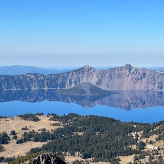 Crater Lake NP｜在最高点俯...