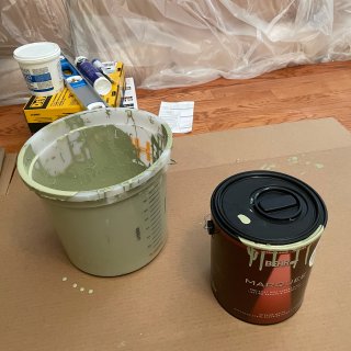 DIY复古绿色餐厅教程1⃣️｜刷油漆篇...