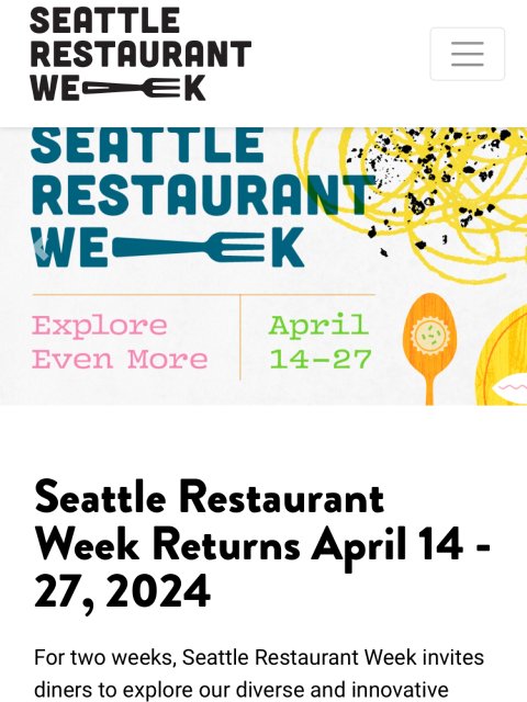 西雅图餐厅周2024春季强势归来