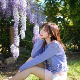 【Zara｜玩转自己花园紫藤瀑布气质紫针...