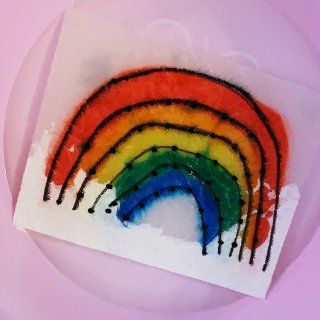 育儿小实验：一张厨房纸就能“吸出”彩虹🌈...