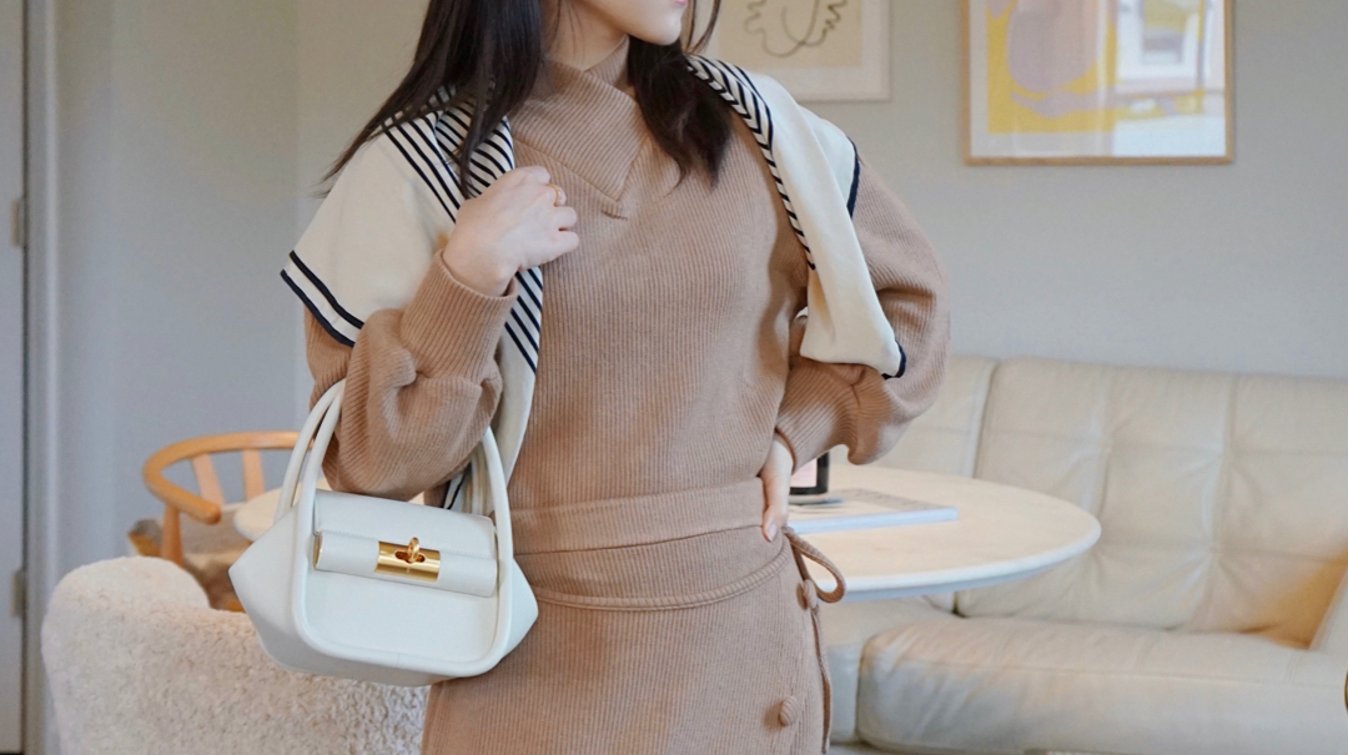 秋天的第几杯奶茶｜软糯奶茶色两件套太🉑️