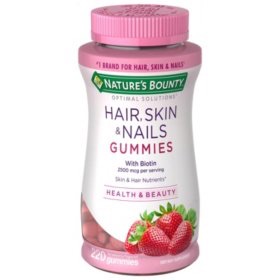 Nature's Bounty Hair, Skin & Nails Gummies (220 ct.) - Sam's Club