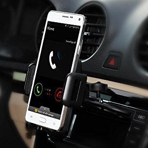 Mpow Car Phone Mount,CD Slot Car Phone Holder Universal Car Cradle Mount with Three-Side Grips