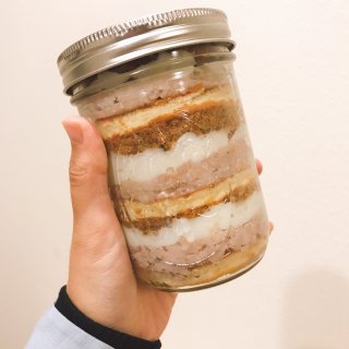 芋泥肉松麻薯罐子