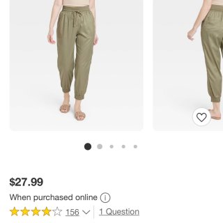 Women's High-rise Ankle Jogger Pants - A New Day™ Olive M : Target