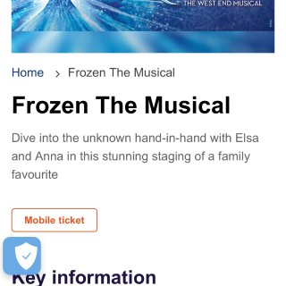 £11 冲到Frozen音乐剧是我没想到...
