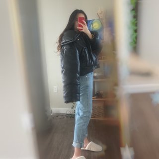 Black Jamie padded vegan leather jacket | NANUSHKA | NET-A-PORTER
