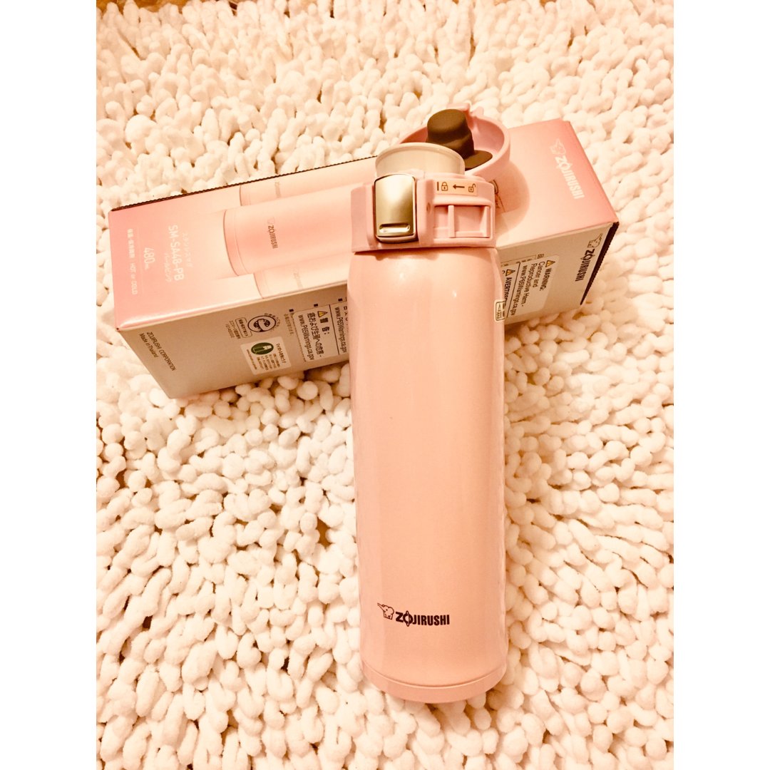 商城兑换的象牌樱花粉保温杯